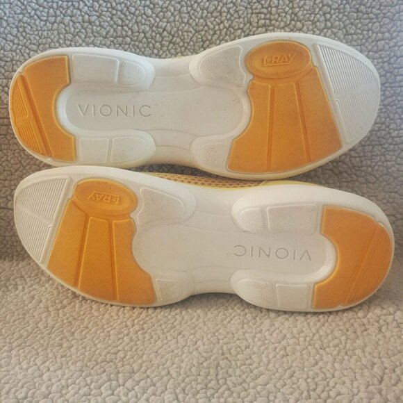 Vionic Women's Kallie Sporty Slip-on Yellow/White - Size 6.5 - Picture 9 of 12